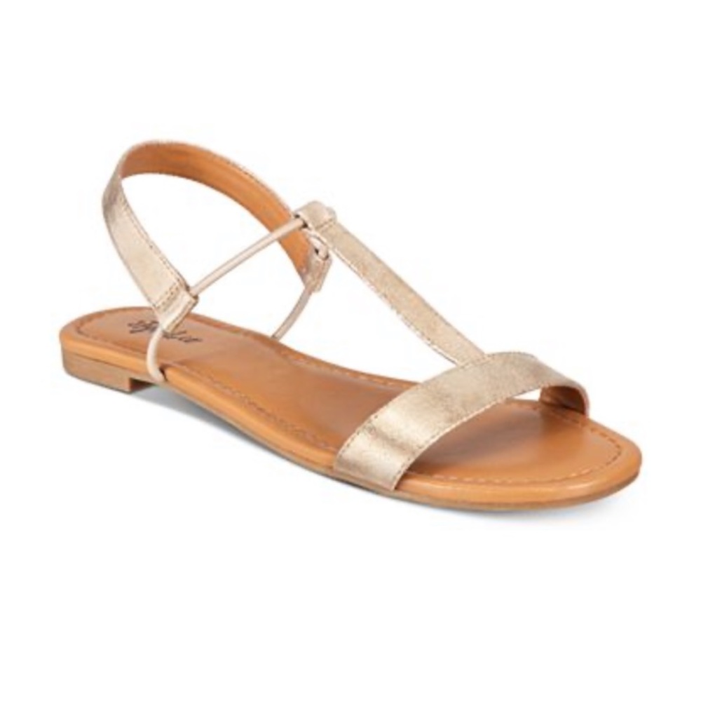 2 pair of Style & Co Kristee T-strap flat sandal